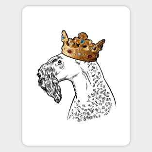 Kerry Blue Terrier Dog King Queen Wearing Crown Magnet